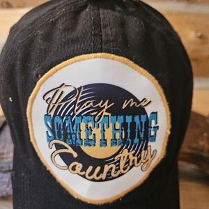 Black Distressed, Brand New, Cute Country Music Hat